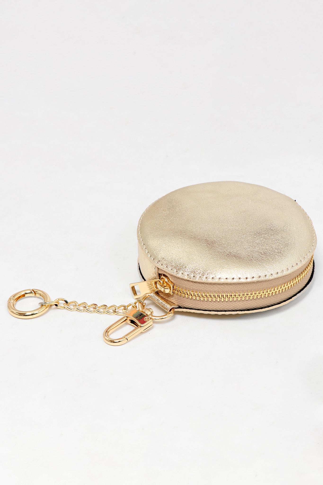 Leather Coin Purse Men Women Vintage Round Creative Storage Money Bag  Keychain